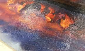 Why should i varnish my oil or acrylic painting? Artists Materials Irregular Gloss On Oil Paint And Varnish Natural Pigments