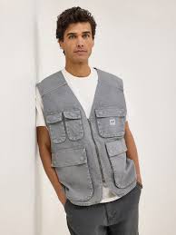 Men’s Lee Relaxed Workwear Vest HD Gray (Size XL)