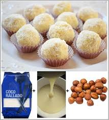 Hay Dos O Mas Maneras De Hacer Los Deliciosos Bombones De Coco Raffaello Hermanos De Ferrero Rocher En Casa Una De Las Mane Dulces Bombones Bocaditos Dulces