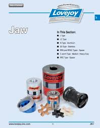 jaw coupling lovejoy pdf catalogs technical