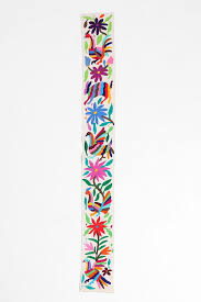 One Of A Kind Small Vertical Otomi Embroidered Wall Hanging Otomi Wall Hanging Mexican Designs