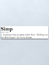 Simp Urban Dictionary Metal Print By Modernlights Redbubble