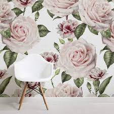 Vintage Roses And Carnation Wallpaper Murals Wallpaper Vintage Floral Wallpapers Flower Wallpaper Vintage Roses