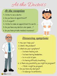 But, there are some important pointers you need to sort through when it comes on how to prepare for doctor appointment. 20 Common English Phrases For The Doctor S Office Eslbuzz Learning English