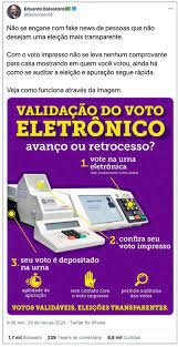 Mas isso não pode nos impedir de continuar lutando para que isso aconteça. Bolsonaro Volta A Defender Voto Impresso Depois De Votar No 2Âº Turno Do Rio Poder360