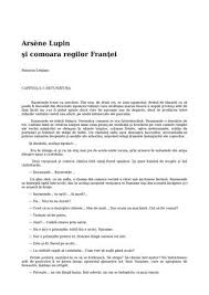 Calameo Arsene Lupin Si Comoara Regilor Frantei Maurice Leblanc