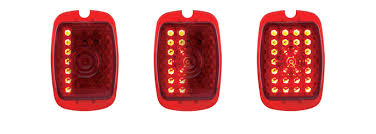 Street Rod Parts Chevrolet Tail Light Lens Led Red Lens Sequential Right Side 12 Volt