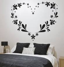 Love Heart Wall Stickers Bedroom Wall Paint Designs Simple Wall Paintings