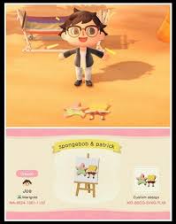Mini Spongebob And Patrick I Made Animalcrossing Spongebob Animal Crossing Spongebob Patrick