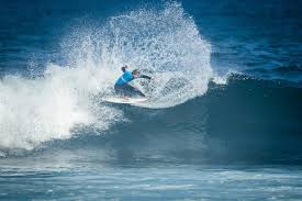 She competes in the world surf league. Boardriding Bronte Macaulay