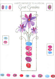 You can also share, download and bookmark these free ecards. Designer Greetings 3 Identical Purple Flowers In Tall Silver Foil Framed Vase Birthday Card For Great Grandma Walmart Com Walmart Com