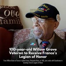 100-year-old WWII hero, Benjamin Berry, honored with France's highest  award🎖️. Click the link in our bio for more details. Image Via Julia King  #WWIIHero #LegionOfHonor #VeteranPride #MilitaryHonor #History #Bravery  #Inspiration