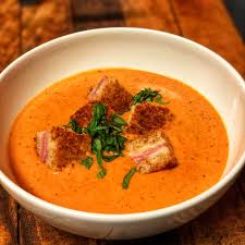 Transfer to a large saucepan; Creamy Tomato Basil Soup Easy Recipe Keto Friendly Creamy Tomato Basil Soup Cooking With Fresh Herbs Recipes