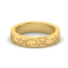 Stone studded cross gold ring. Personalized Floral Pattern Gold Ring