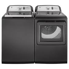 Ge 7 4 Cu Ft Smart 240 Volt Diamond Gray Electric Vented Dryer With Steam Energy Star Gtd75ecpldg The Home Depot Smart Washer And Dryer Washer Dryer Set Best Washer Dryer