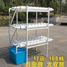 Nft Hydroponics System With 108pcs Of Net Cup Home Hydroponics System Nutrient Film Technique Nft Hydrop Home Hydroponics Hydroponics System Nft Hydroponics