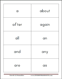 Ocps first grade sight words #2. Fry S 300 Sight Words Free Printable Flashcards