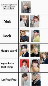 senpie on X: how bts and txt say the word dick —  t.coRD442I2ppd  X