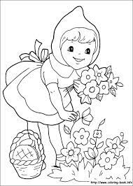 Free printable coloring pages and book for kids. Little Red Riding Hood Coloring Picture