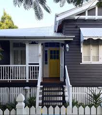 Black And White House Exterior Australia Queenslander Queenslander House Weatherboard House Facade House