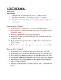 Contoh Perbezaan Objektif Kajian Edit Dr Azman
