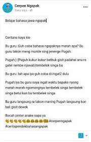 Maybe you would like to learn more about one of these? Cerpen Bahasa Jawa Lucu Tulisan