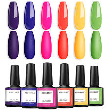 See more ideas about green nails, manicure, nails. Amazon Com Neon Gel Nail Polish Set Modelones Bright Rainbow Nail Polish Yellow Red Blue Purple Orange Hot Pink Green Nail Polish Soak Off Nail Lamp Varnish Nail Art Manicure Salon Collection