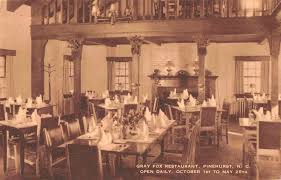 We carry couches, loveseats, chairs, beds, mattresses, nightstands, dressers, mirrors, tables, tv stands, china cabinets, and more. Pinehurst North Carolina Gray Fox Restaurant Dining Room Vintage Postcard Aa6472 Ebay
