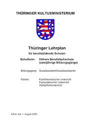 Bei jugendlichen gelten längere arbeitspausen: Thuringer Lehrplan Thillm