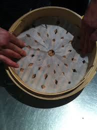 How To Line A Steamer Basket With Parchment Paper Bamboo Steamer Recipes Steamer Recipes Kitchen Techniques