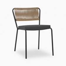 Black, metal kitchen & dining room chairs : Metal Garden