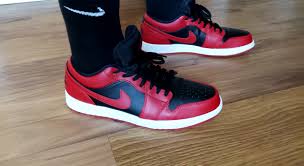 First look at the soon to be released travis scott 1 cactus jack another early sneaker unboxing! Jordan 1 Low Reverse Bred On Feet Today Sneakers
