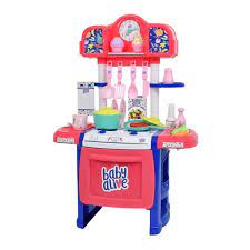 Shop for toy cookware sets in play food & accessories. Baby Alive Pretend Play Baby Doll Kitchen Set With Cooking Accessories Walmart Com Walmart Com