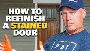 Glazing a Worn Door With Sherwood Glaze, How To Refinishing A Stained Front  Door.