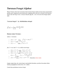 Pembahasan rumus turunan fungsi aljabar bentuk ax n. Soal Dan Pembahasan Turunan Fungsi Aljabar Pdf Netta