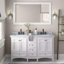 Six additional functional drawers offer extra space to store. Birch Lane Luz 60 Double Sink Bathroom Vanity Set Reviews Wayfair