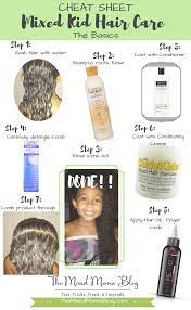 Cheat Sheet- Mixed Kid Hair Care - The Basics – Mixed Family Life