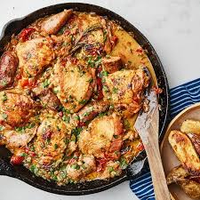 Chicken Scarpariello With Sausage And Peppers Recipe Chicken Scarpariello Stuffed Peppers Recipes