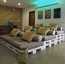 60 Diy Projects That Will Redefine The Way You See Pallet Furniture Cute Diy Projects Home Theater Seating Home Home Diy