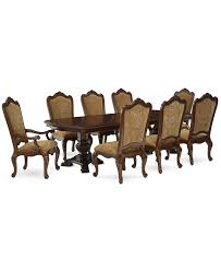 Giantex set of 4 modern dining chairs w/natural wood legs, easily assemble mid century dsw molded plastic shell arm chair for living room, bedroom, kitchen, dining room, waiting room, white (2, black) 4.3 out of 5 stars. Furniture Lakewood 9 Piece Dining Room Furniture Set Double Pedestal Dining Table 6 Side Chairs 2 Arm Chairs Reviews Furniture Macy S