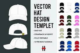 Ultimate Hat Template Dad Hat Hat Vector Vector Design Dad Hats