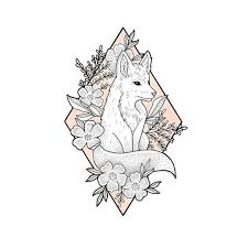 Another Wild Floof Foxes Are So Cute To Draw What Animal Should I Do Next Botanicalillustration Fi Fox Tattoo Design Wildflower Tattoo Art Sketchbook