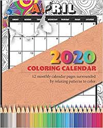 This digital stamp set comes with an image and a sentiment, plus. 2020 Coloring Calendar 12 Monthly Calendar Pages Surrounded By Relaxing Patterns To Color 8 X10 Kid And Adult Coloring Book Phillip Tia J 9781082479731 Amazon Com Books