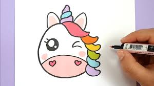 Kawaii Regenbogen Einhorn Emoji Selber Malen Diy Youtube In 2020 Kawaii Fall Color Palette Coloring Books