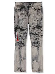 Akademiks Boys Splattered Moto Jeans