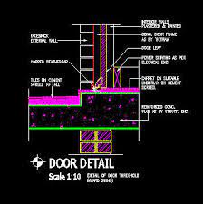 The sectional view is applicable to objects like engine blocks, where the interior details are intricate and would be very difficult to understand through the use of hidden lines (hidden. Door Threshold Detail Door Inspiration For Your Home