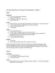 Diabetes Diet Chart 6 Free Templates In Pdf Word Excel