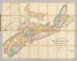 Nova Scotia 1862 Nova Scotia Old Maps Map