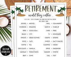 Instantly play online for free, no downloading needed!. Printable Retirement Party Games Price Is Right This Or That Word Scramble Retirement Quotes Younger Or Older Retirement Bucket List Artofit