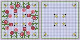 biscornu flowers bees free cross stitch patterns crochet